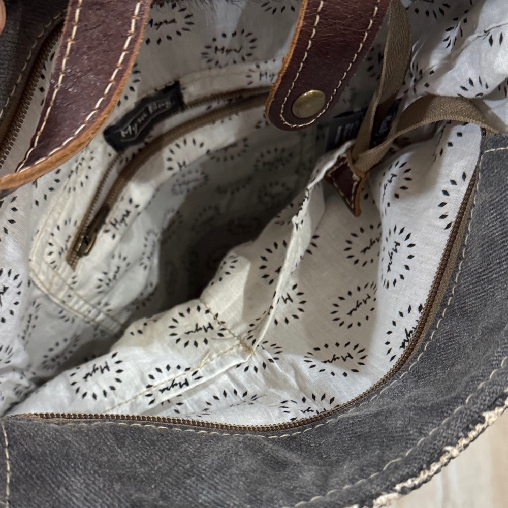 Myra printed canvas backpack - Picture 4 of 4